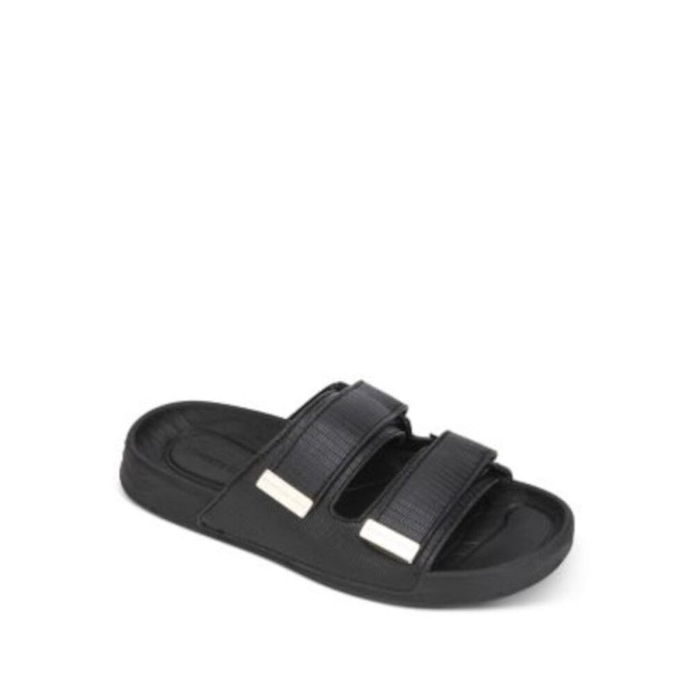 KENNETH COLE Womens Black Nova Round Toe Platform Slip On Slide Sandals 5